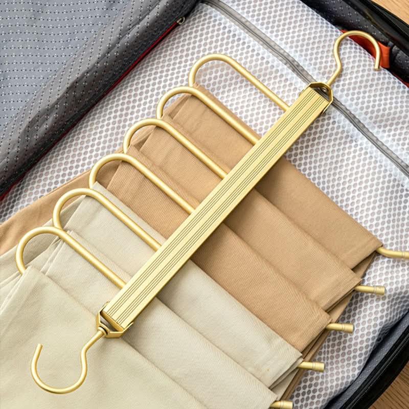 Skanto | SpaceLuxe Aluminium Bukseoppheng – Flerlags, Plassbesparende Klesskap Organizer