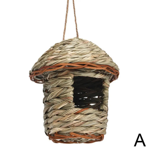 Skanto | Rustic Natural Wicker Utendørs Fuglehus