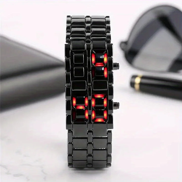 Skanto | LED Lava Digital Unik Flow Klok