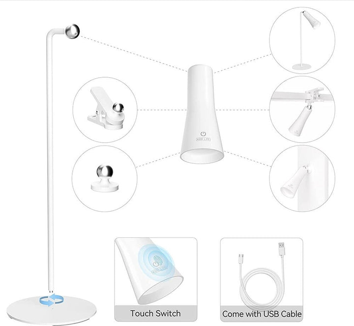 Skanto | Skinnende Orbit Oppladbar Roterende Skrivebordlampe