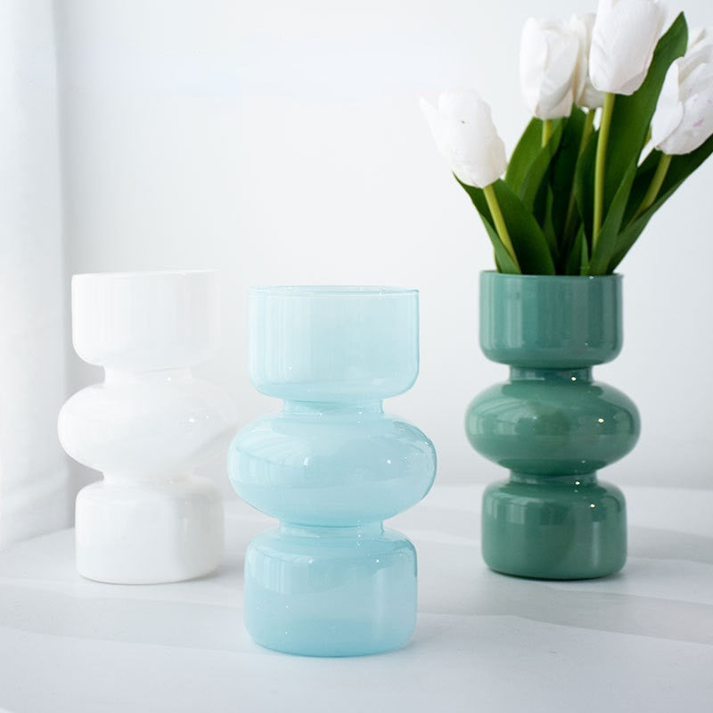 Skanto | Glass Dyre Vase - Flerfarget