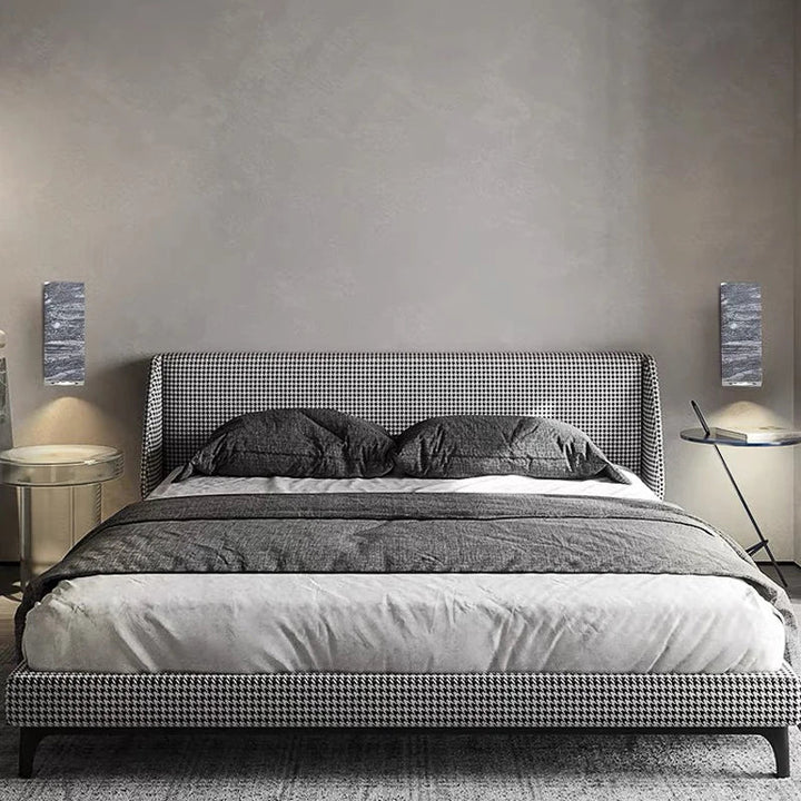 Skanto | ZenBeam – Grå Wabi-Sabi Vegglampe for Tranquil Atmosfære