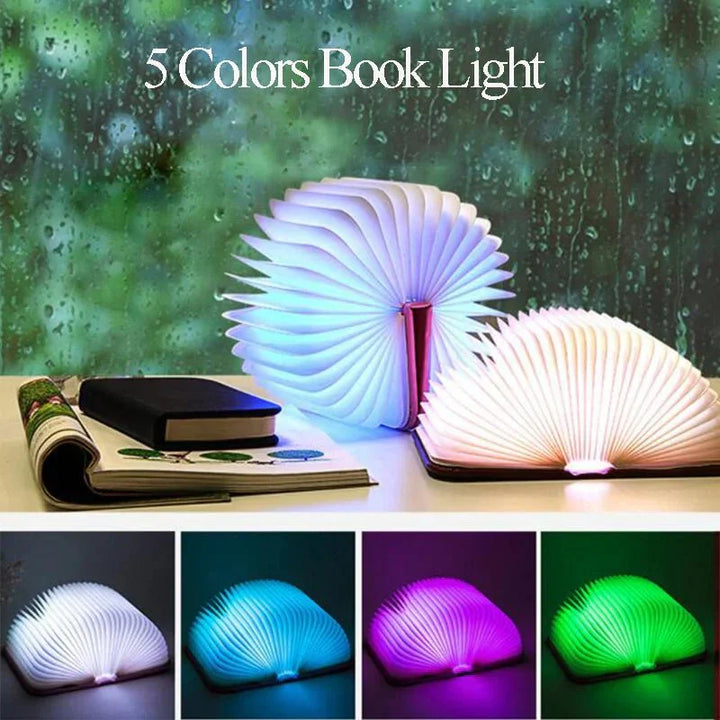 Skanto | BookGlow - Sammenleggbar LED-lampe - Bærbar og oppladbar - Lys opp nettene dine!