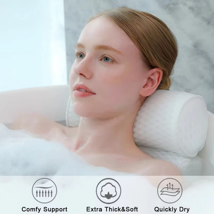 Luksuriøse Badewannen-Spa-Kissen med Air-Mesh-Technologie zur Unterstützung av Nacken, Kopf og Rücken