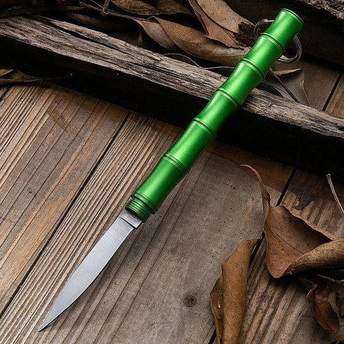 Bamboo Bærbar Selvdiffsjons Camping Kniv | Skanto