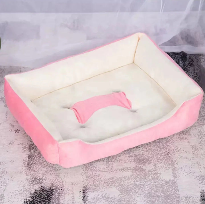 Moderne og koselige linstoff hundeseng Skanto