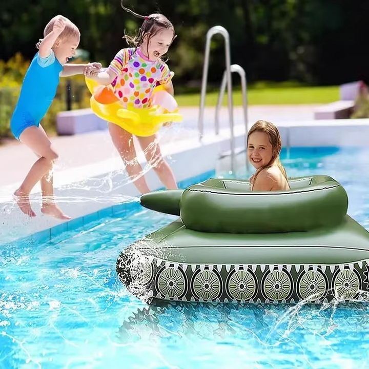 Skanto | Ultimate Water Battle Oppblåsbar Flyte med Integrert Vannpistol