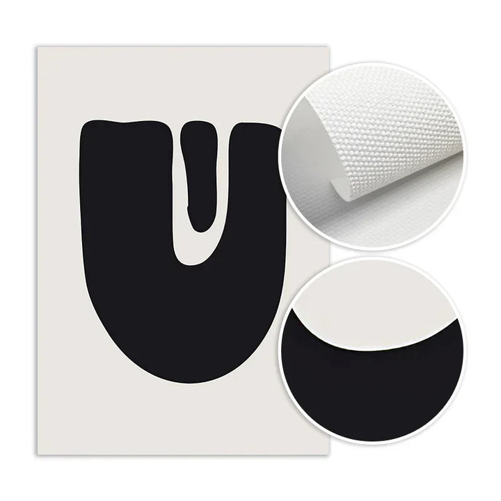 Minimalist Abstrakt Primitive Symboler Veggkunst Fine Art Lerretsutskrifter Svart Hvit Bilder For Moderne Leilighet Stue Hjem Dekor | Skanto