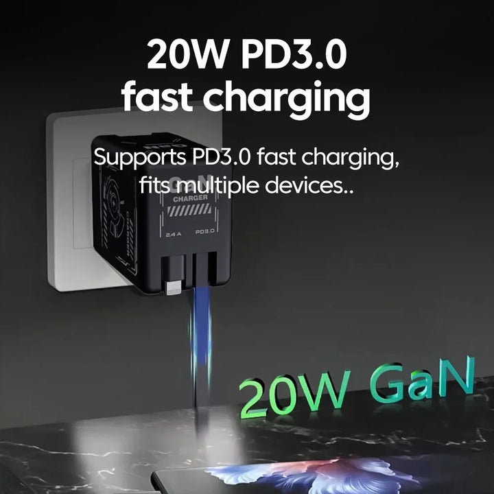Skanto | 120W Rask Lading Uttrekkbar Lader