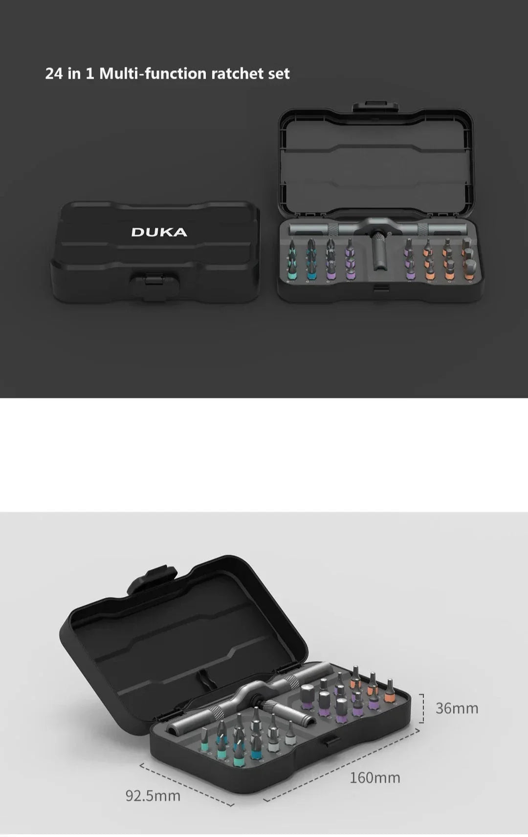 Skanto | 24 I 1 Multi-Use Rattak for Skrujernsett