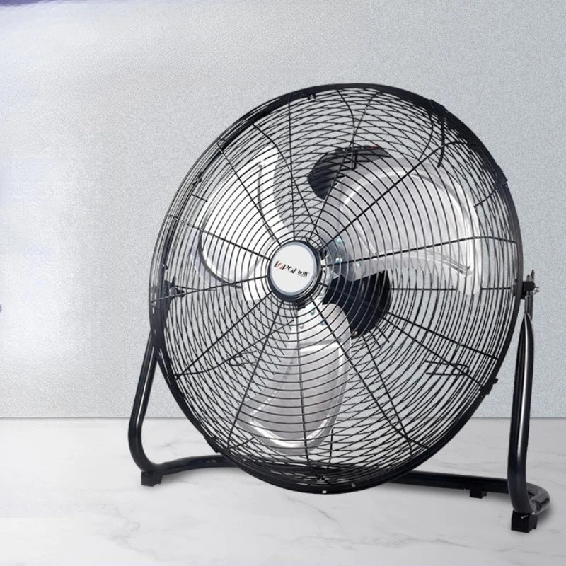 Industriell Gulvvifte – 8-hastigheter 130° Svingende Workshop Blåser, Stille 45dB Turbo Motor med Overopphetingsbeskyttelse | Skanto