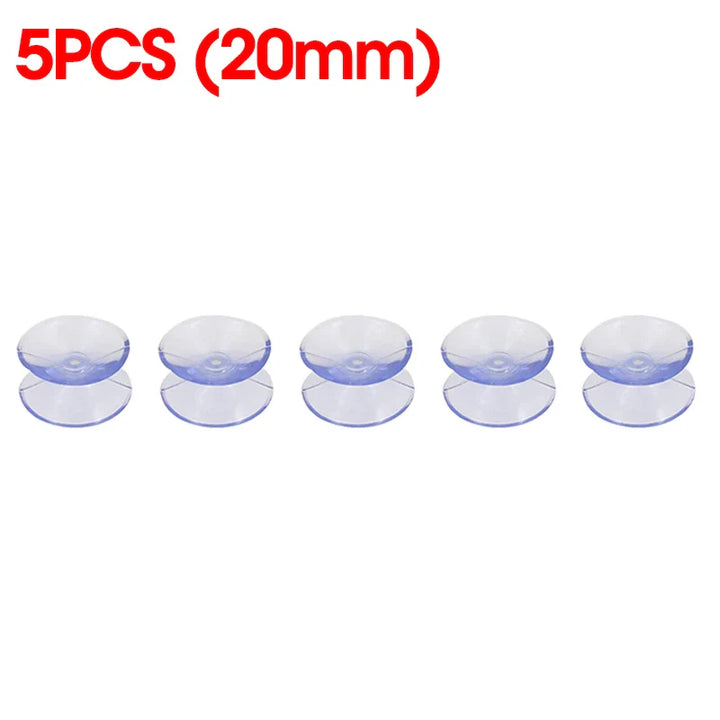 Skanto | 5/20PCS Dobbelt-sidede plast sugekopper - Rutsjesikre klare vakuumsugere for glass, bilvinduer, bordplater, DIY såpeholder