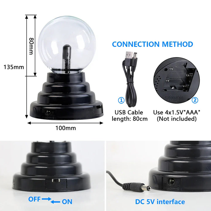 Magic Touch Futuristic Plasma Lampe | Skanto