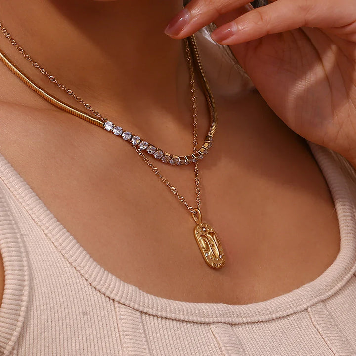 Skanto | Dainty Zodiac Tarot Inspirert Halskjede