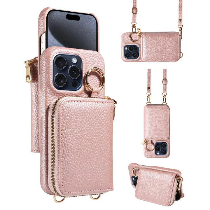 Høyverdig, multifunksjonell iPhone-Hülle fra Leder med Anti-Entmagnetisierungsbeskyttelse
