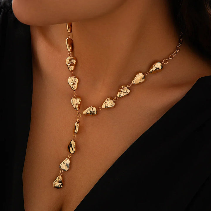 Skanto | Moderne stein inspirert lariat-halskjede