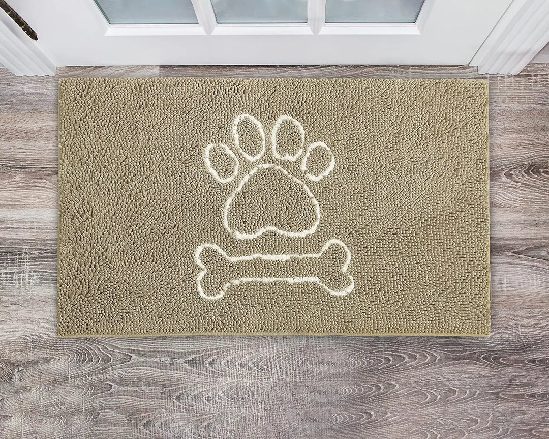 Skanto | Hund Dørmatte – Super Absorberende, Rutsjebeskyttende Matte