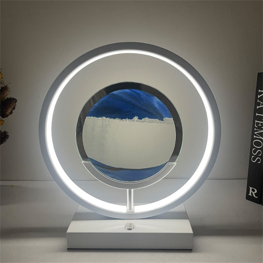 Skanto | 3D LED Flytende Sand Kunst Bordlampe