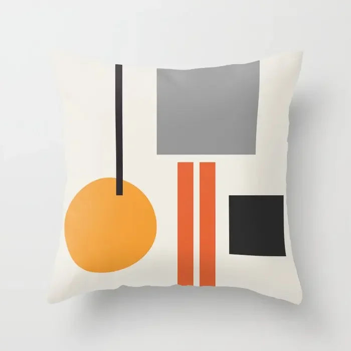 Moderne abstrakt geometriske fargerike putetrekk 45x45cm putetrekk for sofa kasteputer 60x60cm 50x50cm trendy hjemmedekor | Skanto