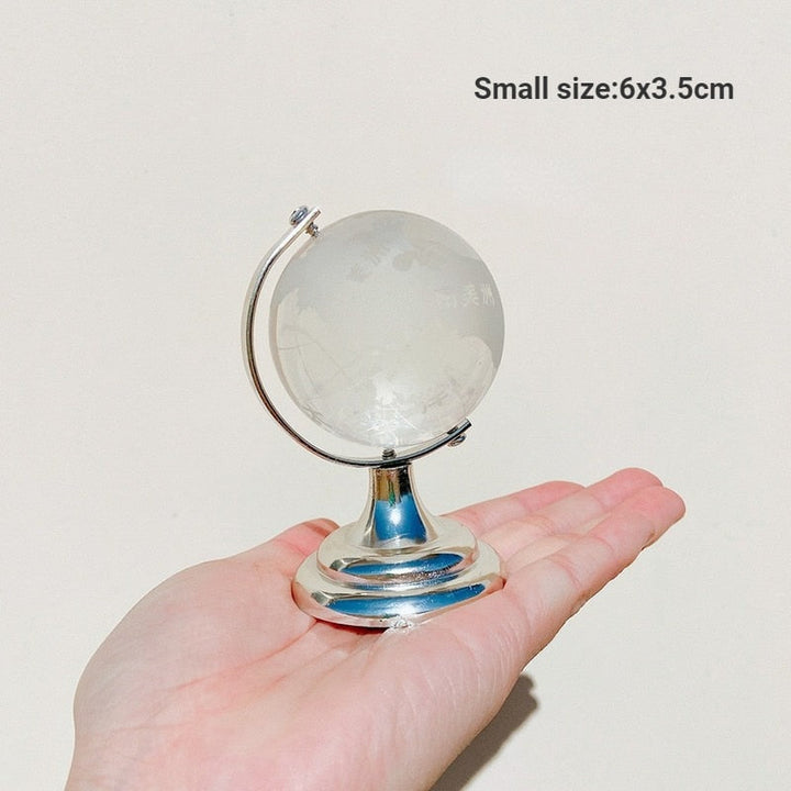 Kristall Transparent Miniatyr Glass Jordklode | Skanto