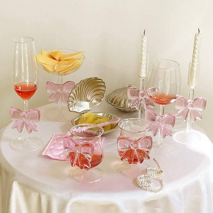 Glass Bow Candleholder | Skanto