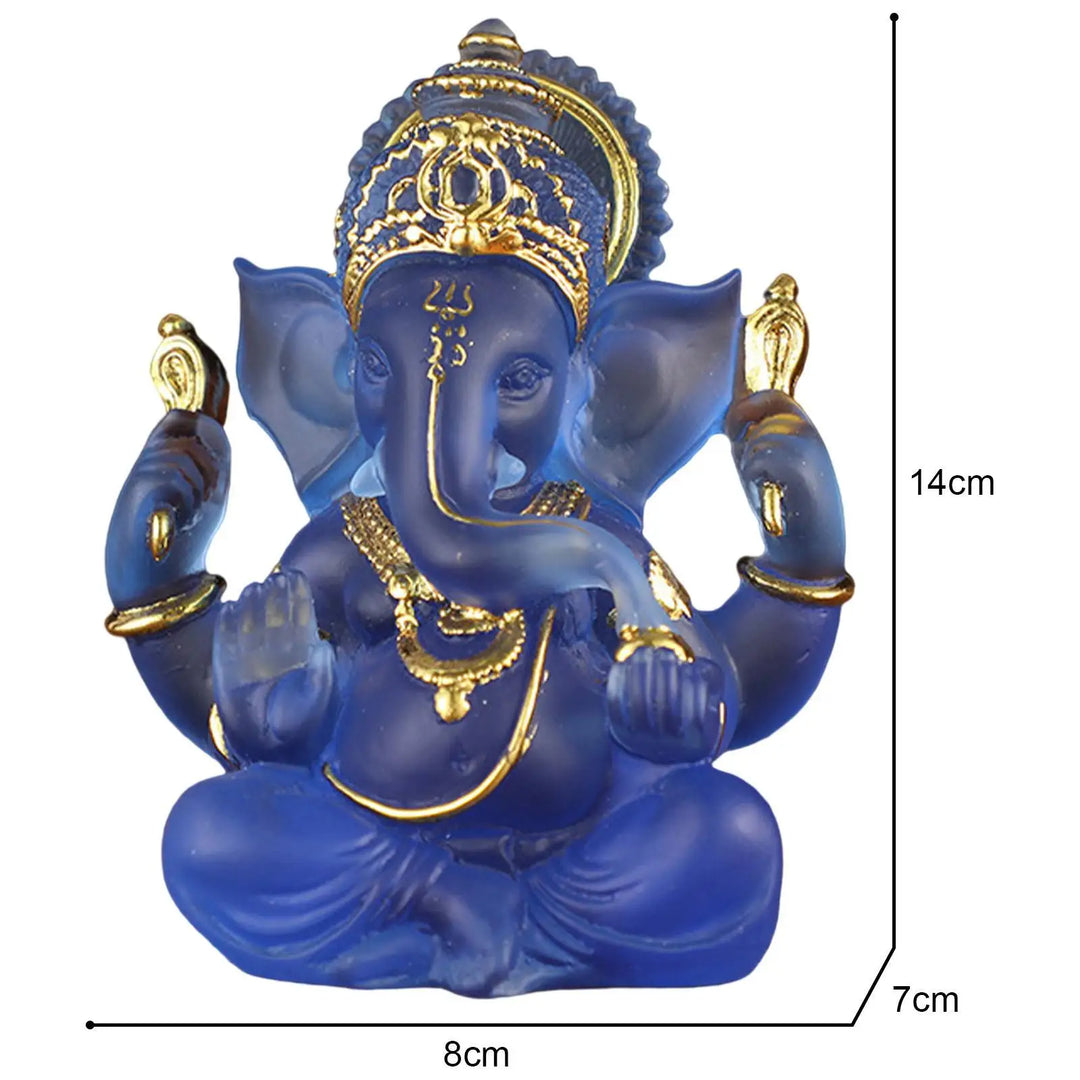 Skanto | Sjeldent fargede semi-gjennomsiktige Ganesh-statuer for lykke i hjemmet ditt