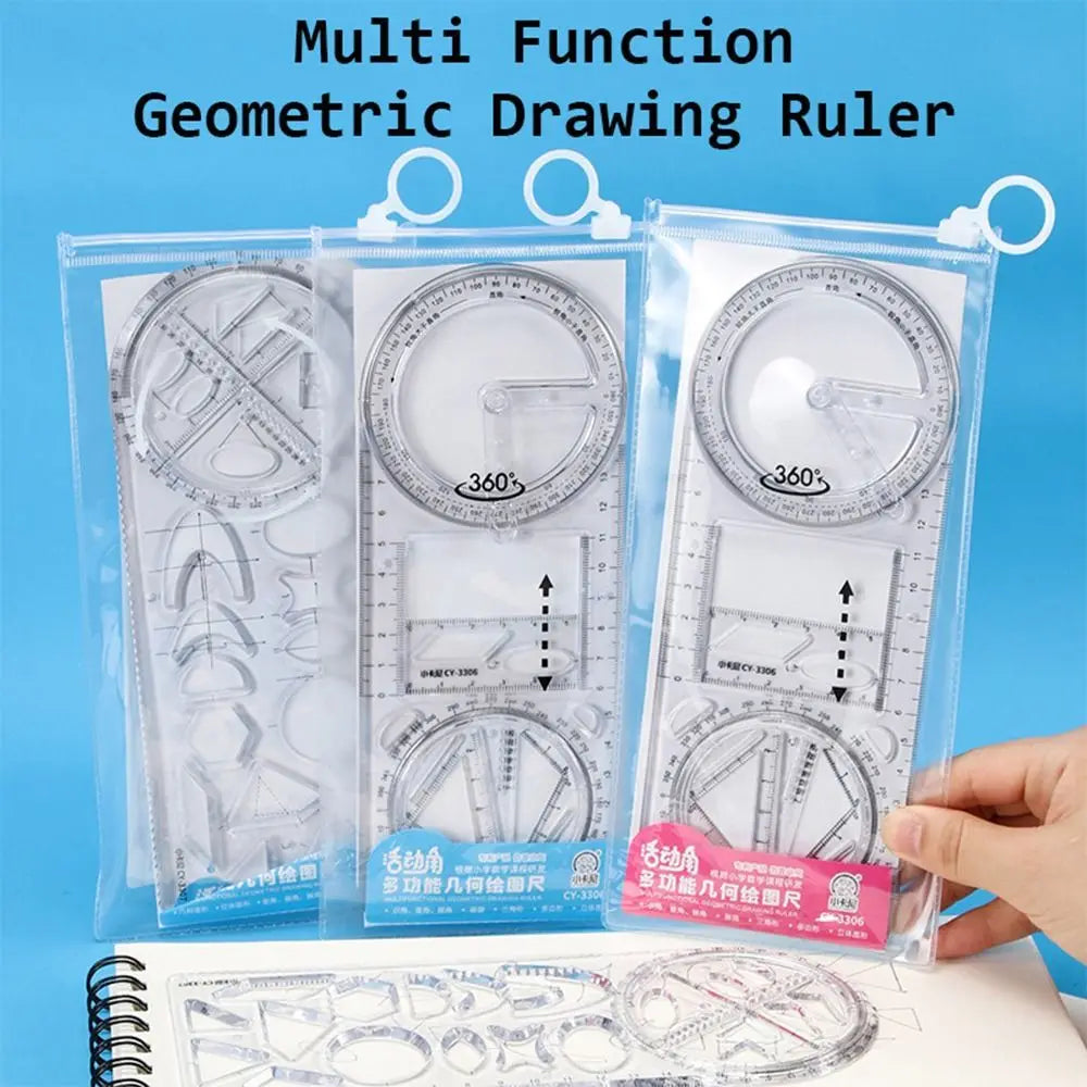 Matematikk Genius Multi-Vinkel Tegning Presisjon Linjal | Skanto