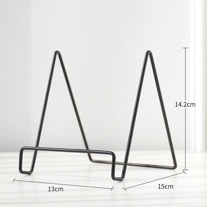 Skanto | Iron Art Multi-Use Display Stand: Allsidig magasin-, servise-, bilde- og fotobokoppbevaringsstativ for boligtilbehør
