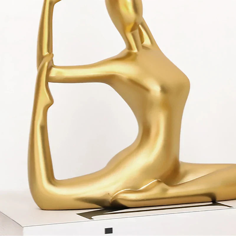 Skanto Interior Hjem Dekorative Figurer Skrivebord Tv Torsjon Dekorasjon Stue Skulptur Harpiks Statuer Hjem Dekor Yoga Jente Håndverk