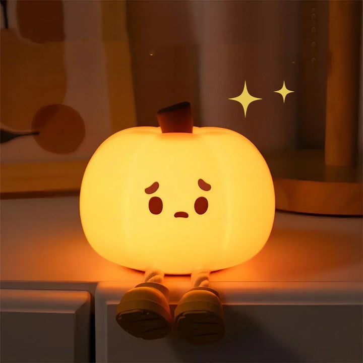 GlowPumpkin Lys - Atmosfærisk Nattlys med Varm Glød Skanto