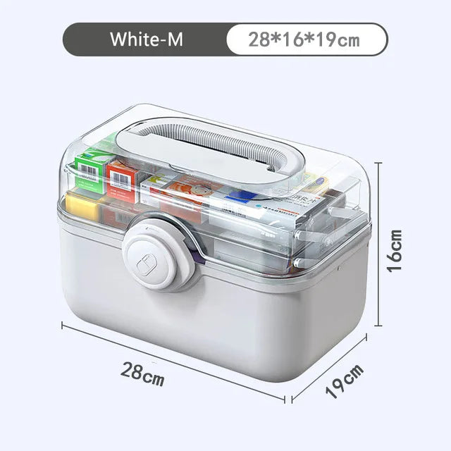 Heim Medisin Boks Oppbevaring Organizer