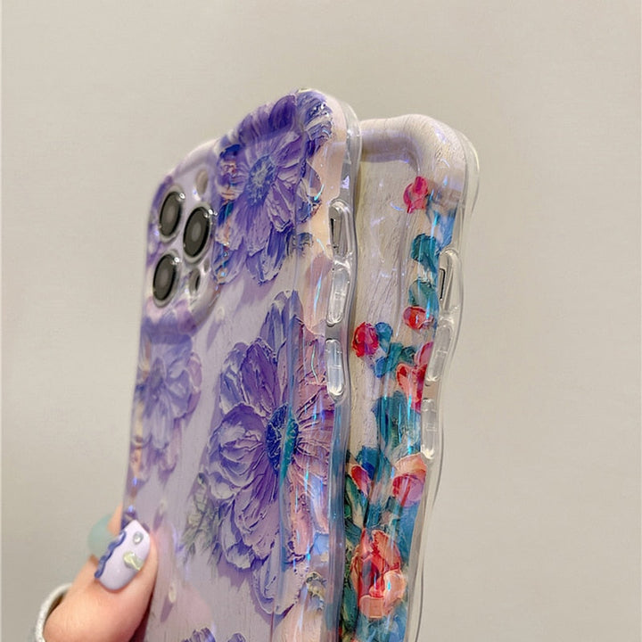Skanto | Blossom Glow Blomster Mønster iPhone Etui