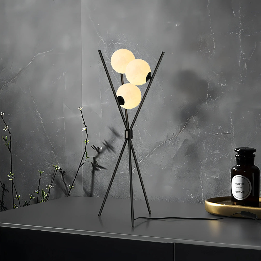 Mila - Stilig Minimalistisk Gulvlampe med Måne Design | Skanto