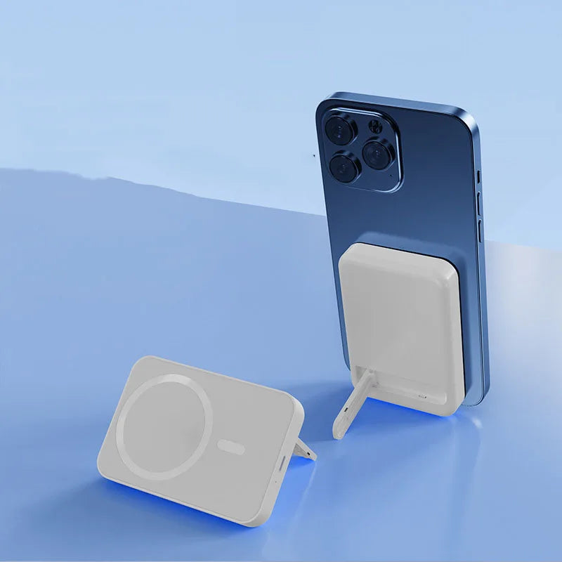 Skanto | Magnetisk Trådløs Power Bank med Stativ