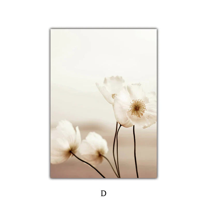 Enkel Natur Floral Landskap Galleri Veggkunst Fine Art Lerret Utskrifter Minimalistiske Nordiske Bilder For Stue Skandinavisk Hjem Dekor | Skanto