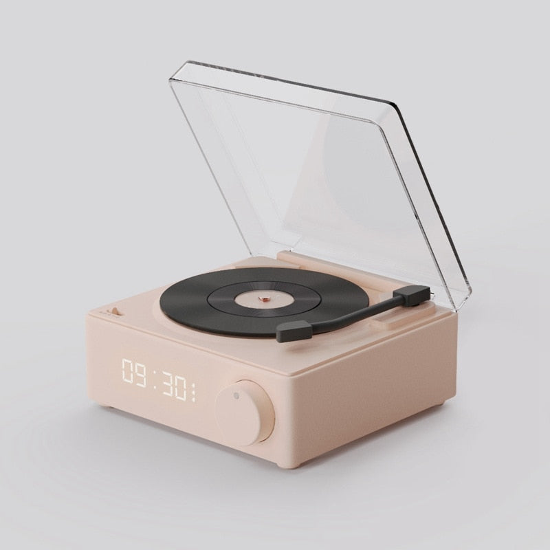 Skanto | Vintage Vibes Mini Platenspiller Bluetooth Høyttaler