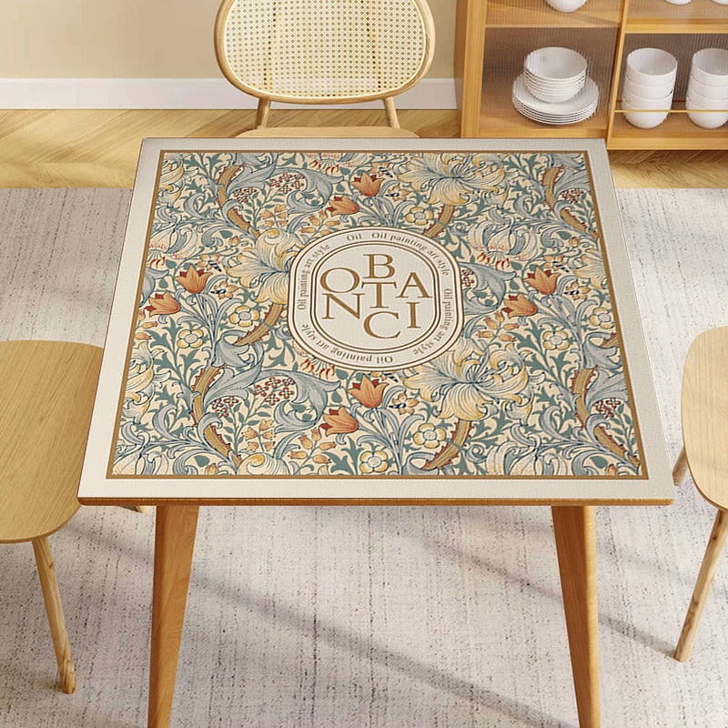Skanto | Retro Floral Vaskemaskin Deksel Dreneringsmatte