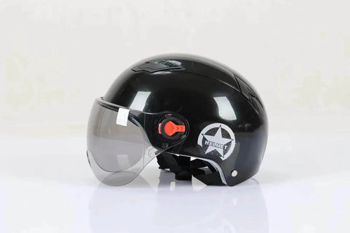 Skanto | Åpen-Face Motorsykkelhjelm med Goggles – Orion