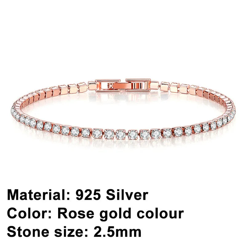 Skanto | Tennisarmbånd – Skinne med holdning: Eleganse i sterling sølv og hip-hop stil!