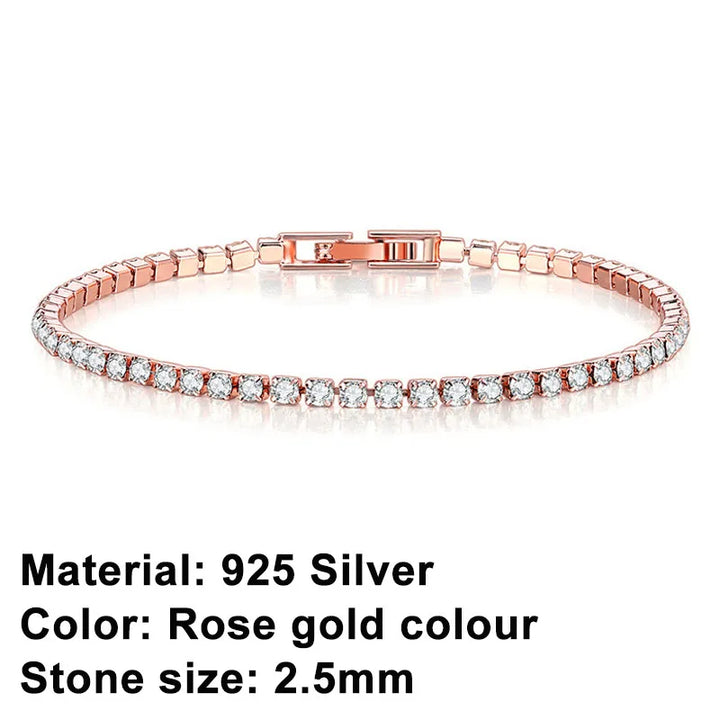Skanto | Tennisarmbånd – Skinne med holdning: Eleganse i sterling sølv og hip-hop stil!