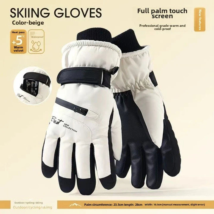 Skanto | GlacioShield Pro Hansker | Vanntette Vinterhansker | Berøringsskjerm & Sklisikker | Varm Fleece Fôr for Ski, Sykling & Utendørs