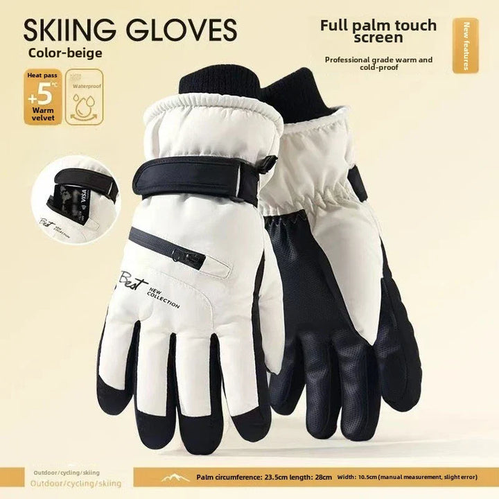 Skanto | GlacioShield Pro Hansker | Vanntette Vinterhansker | Berøringsskjerm & Antiskli | Varm Fleeceforing for Skiing, Sykling & Utendørs