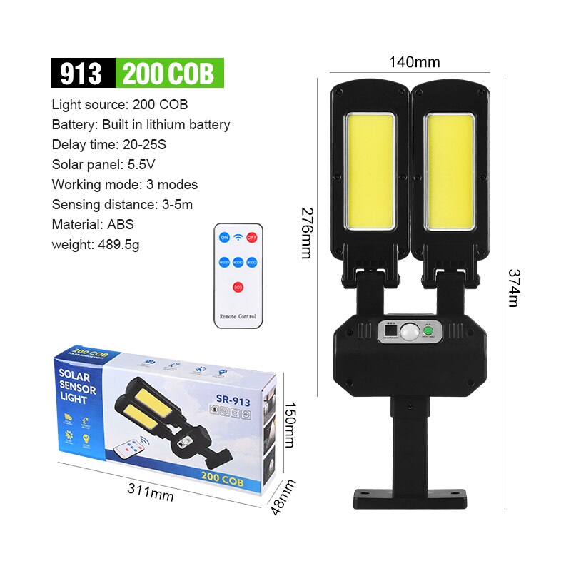 Skanto | Solcelledrevet Smart Vanntett Bevegelsessensor Lampe