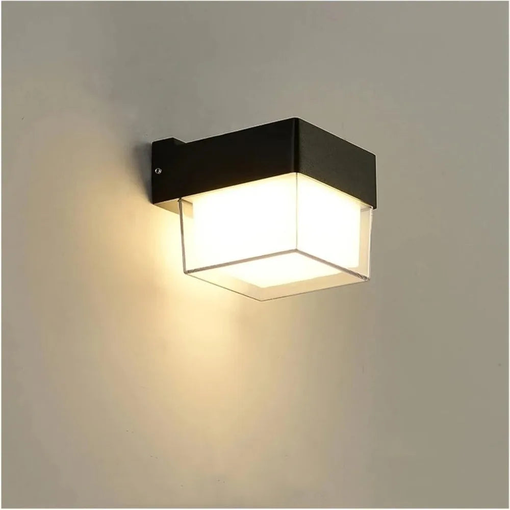 Skanto | AuroBeam LED ute vegglampe | Vanntett IP65 | Moderne design for balkong, hage og inngang | 9W / 18W