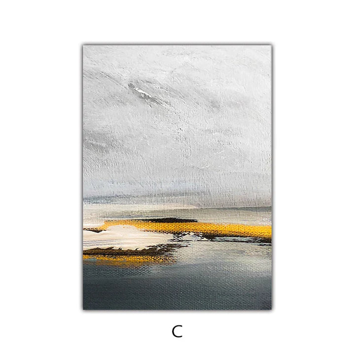 Sunset Lake Landskap Abstrakt Veggkunst Fin Kunst Lerret Utskrifter Bilder For Moderne Leilighet Stue Hjemmekontor Kunst Dekor | Skanto
