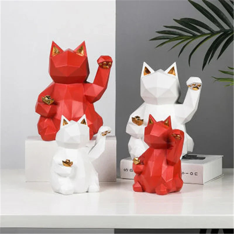 Skanto | Nordisk Stil Geometrisk Lykke Katt