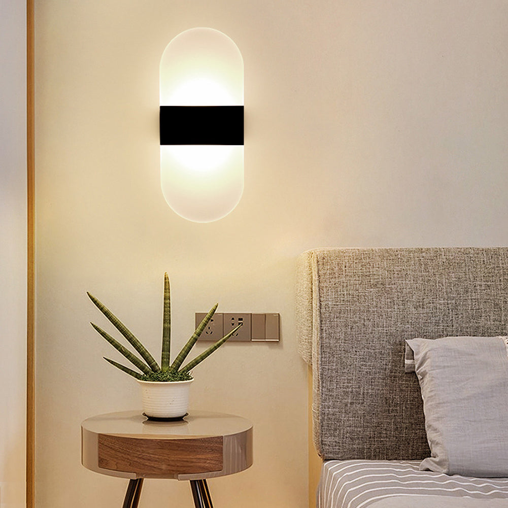 Glass vegglampe | Skanto