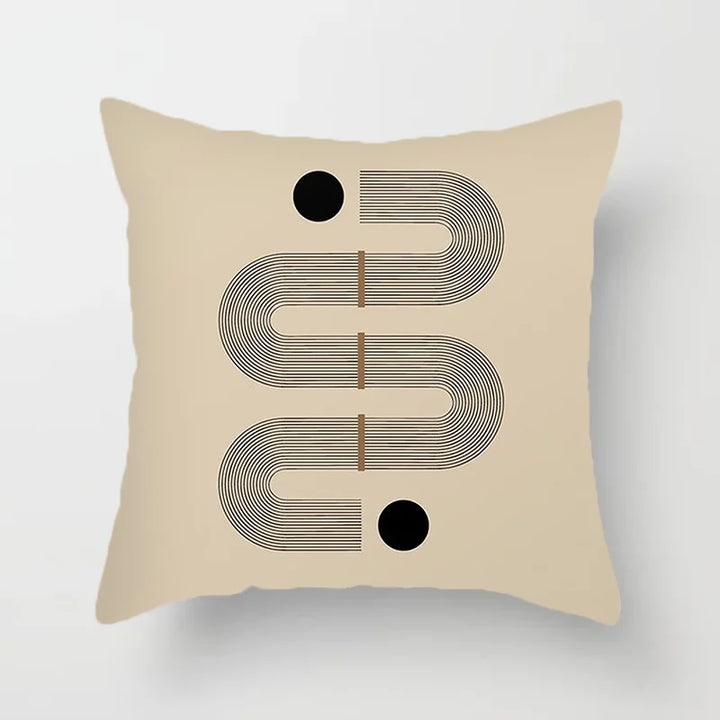 Moderne Kunst Abstrakt Mønster Dekorative Putekopper Kreativ Linje Sofa Stol Putetrekk Kaste Putekasse Hjem Kontor Dekor | Skanto