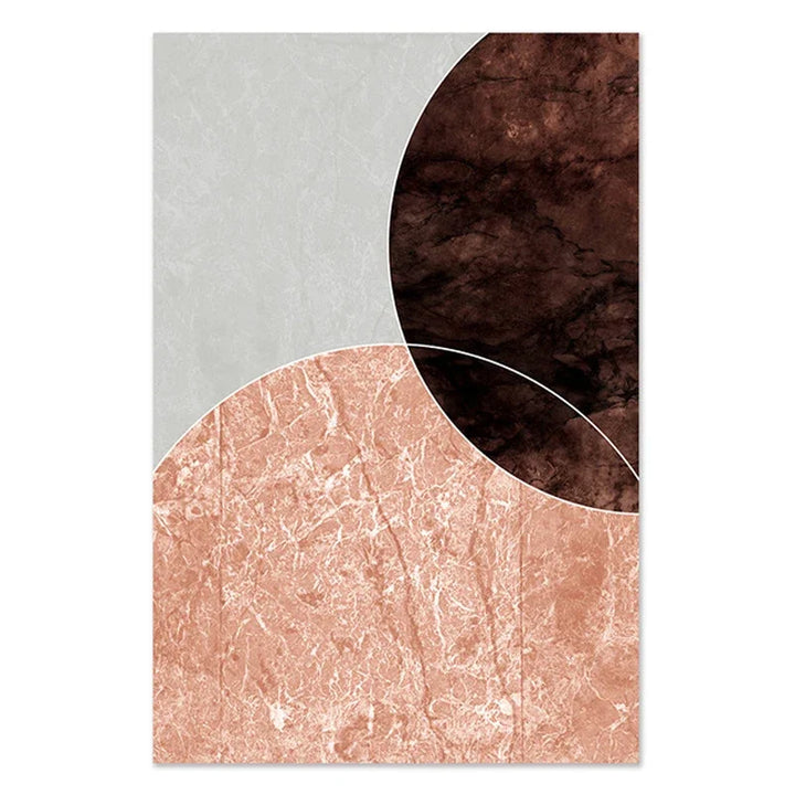Skandinavisk Abstrakt Grå Rosa Granitt Veggkunst Fine Art Lerret Utskrifter Bilder For Moderne Leilighet Stue Soveroms Kunst dekor | Skanto