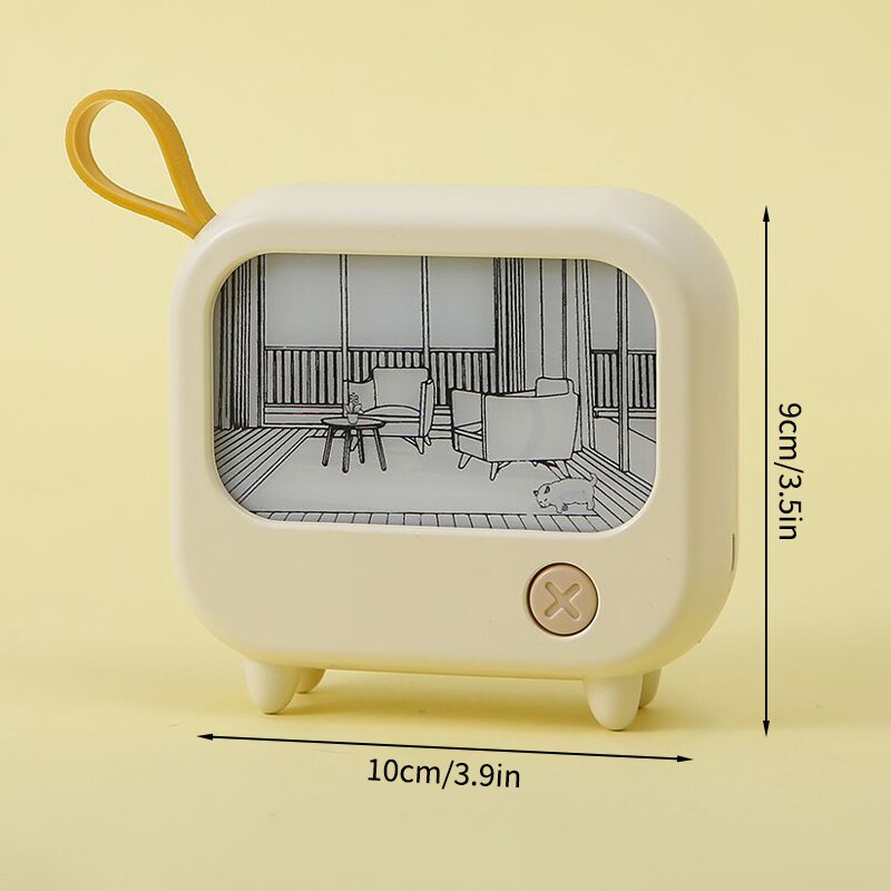 Mini Art TV Maling Dekor Nattlampe | Skanto